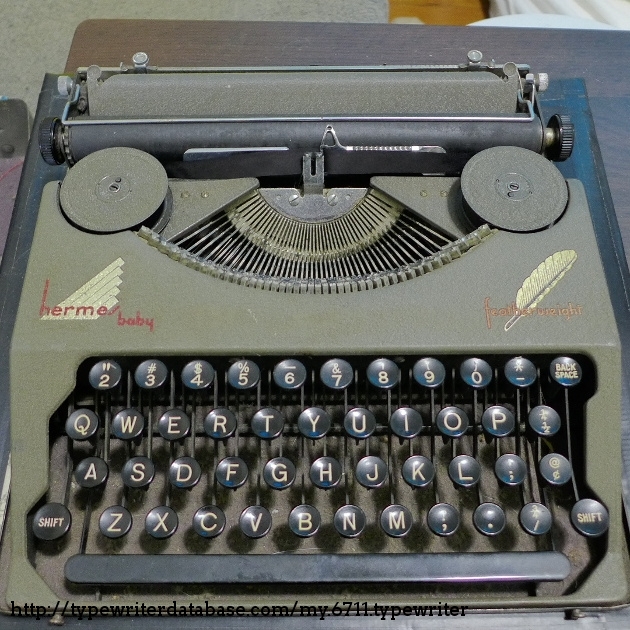 1936 Hermes Baby Featherweight on the Typewriter Database